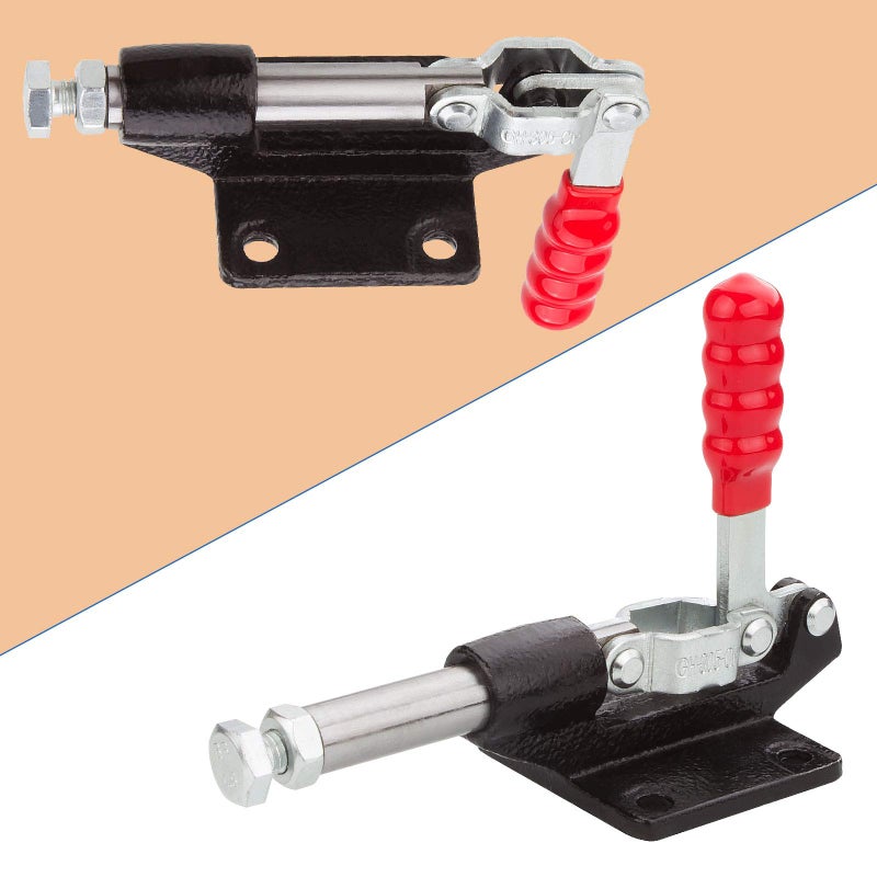 FengWu 4 PCS Push Pull Adjustable Toggle Clamp, Quick Release Hand Tool for Woodworking, 500Lbs Holding Capacity Toggle Latch, GH-305C Stroke Clamp for Welding, 32MM - Image 5